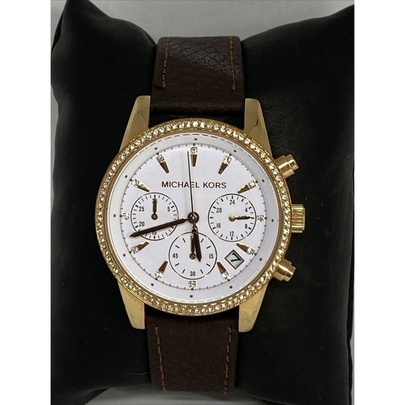Michael Kors Ritz MK6324 Women\'s Brown Leather Ana main image 9